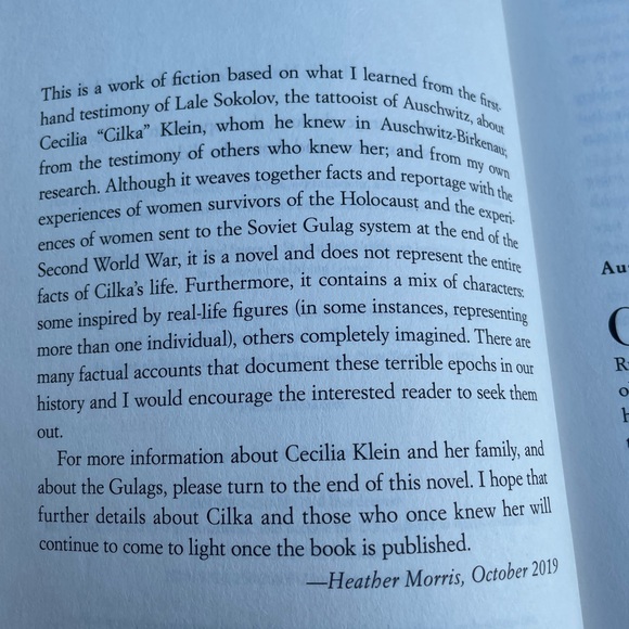 Cilka’s Journey by Heather Morris Fiction Based on True Story Softcover Book - Picture 5 of 8